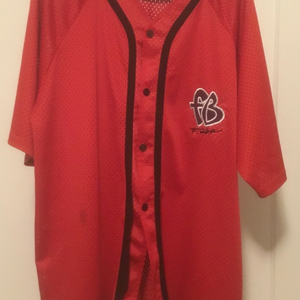 FUBU Red Mesh Jersey